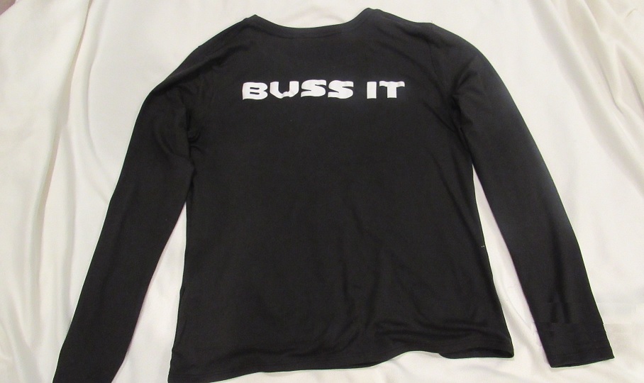 Black Women's T-shirt with Long Sleeves